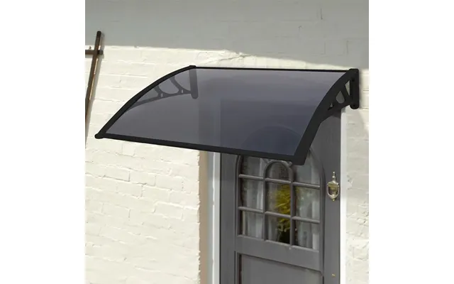 High-quality Tinted Door Canopy - Black