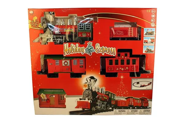 Holiday Express Train Set Toy Game For Kids Battery Operated Locomotive - Track