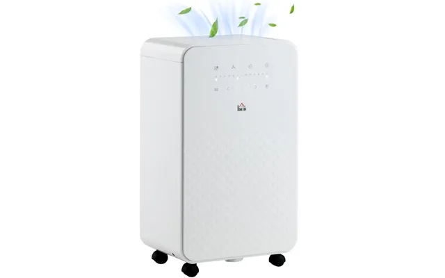 Homcom 10l Day Protable Quiet Air Dehumidifier With Purifier - Timer