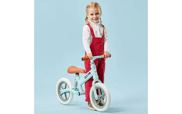 Homcom 12 Kids Balance Bike No Pedal Bicycle Eva Tire Adjustable Seat Toddler Training Bike W Shock Absorber 2-5 Years G