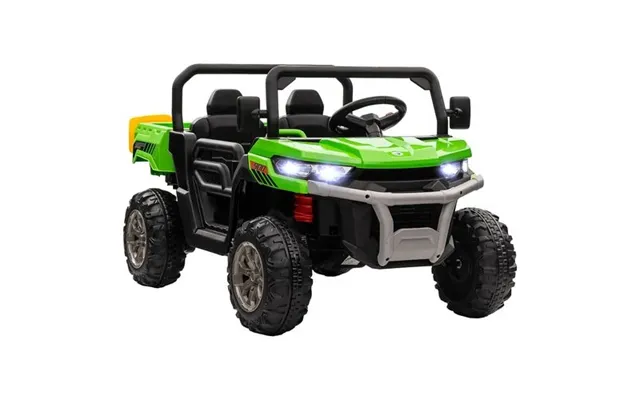 Homcom 12v Two-seater Kids Electric Ride-on Car W Electric Bucket - Green