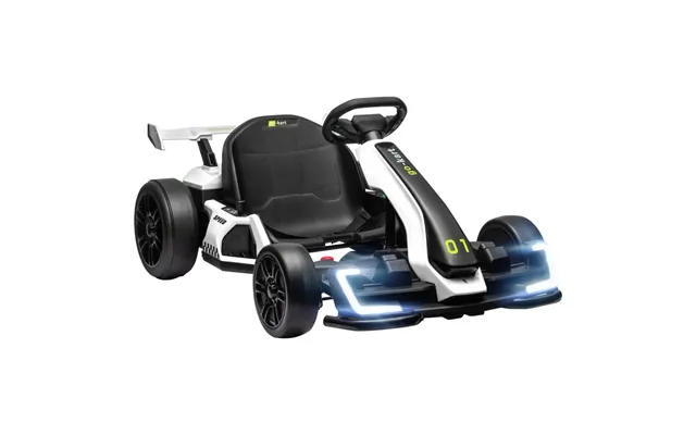 Homcom 24v Electric Go Kart For Kids With Adjustable Seat - Red
