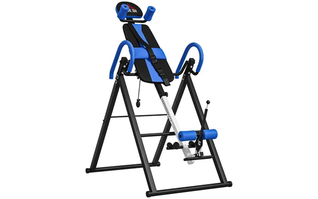 Homcom Adjustable Gravity Inversion Table With Safety Belt - Blue