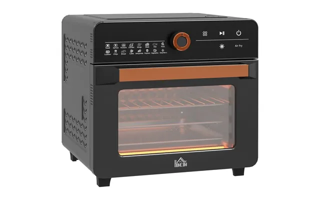 Homcom Air Fryer Oven 20l Countertop Mini Oven With 17 Presets 1400w Black product image