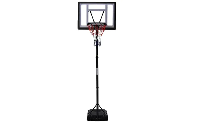 Homcom Basketball Hoop & Stand Adjustable Height & Portable Fillable Base Wheels Shatter-resistant Backboard Black