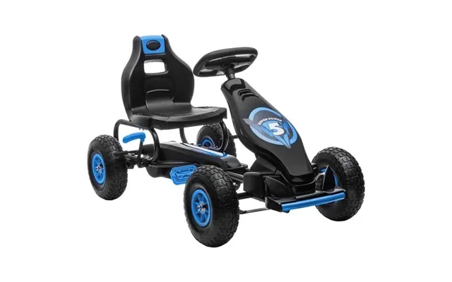Homcom Children Pedal Go Kart W Adjustable Seat - Rubber Wheels