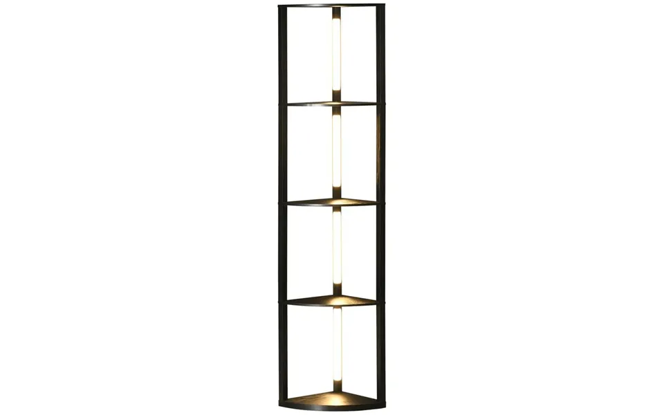 Homcom Corner Floor Lamp With Dimmable Warm White Led Light - For Living Room