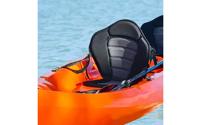 Homcom Deluxe Kayak Seat Sit On Top Padded Backrest Canoe Rafting Sports High Back Detachable