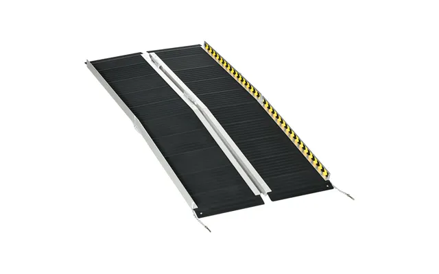 Homcom Folding Aluminium Wheelchair Ramp 152x73cm 272kg Capacity For Home