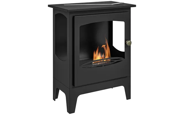 Homcom Freestanding Bioethanol Fireplace Ethanol Fireplace Stove With 1