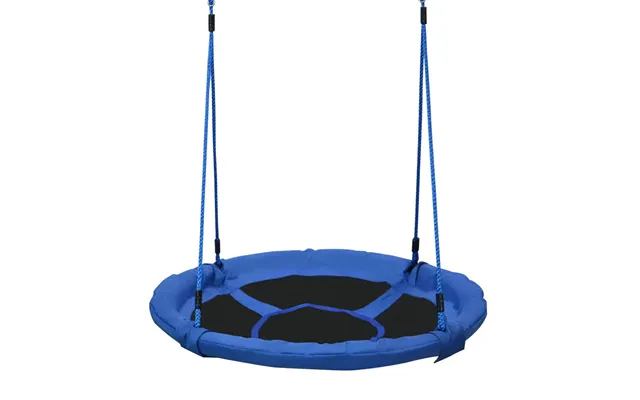 Homcom Kid Nest Swing Seat Saucer Tree Swing 40 Inch 100cm For Outdoor Indoor Blue