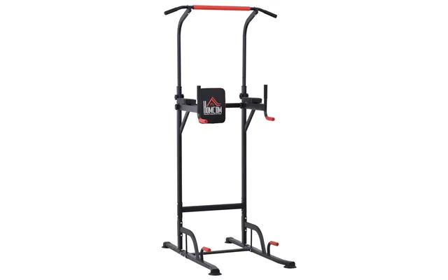 Homcom Power Tower Station With Dip Stand - Pull Up Bar Home Office Gym Training Workout Equipment