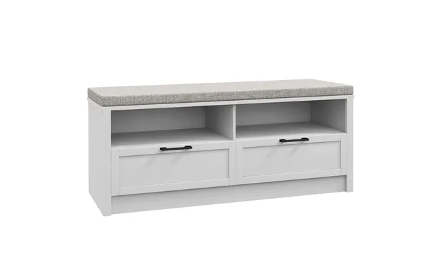 Homcom Shoe Bench With Removable Cushion - Open Compartments And Drawers