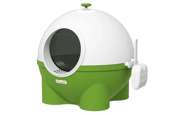 Hooded Cat Litter Tray W Scoop - Large Box, 53x51x48cm