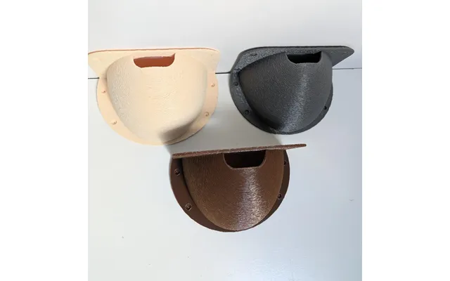 House Martin Nest Cup Durable Petg Fuzzy Texture Easy Clean Bird Nesting Box - Grey