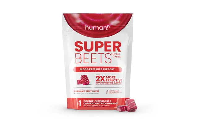 Humann Superbeets Heart Chews Nitric Oxide & Blood Pressure Support - Pomegranate Berry Flavor product image