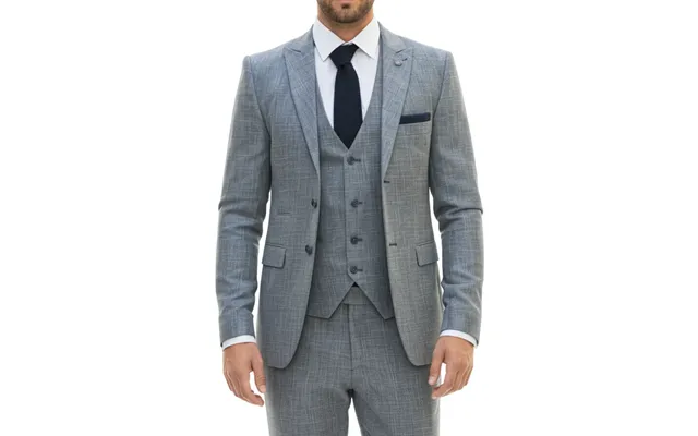 Im33 - Men's 3 Piece Blue Tailored Fit Suit