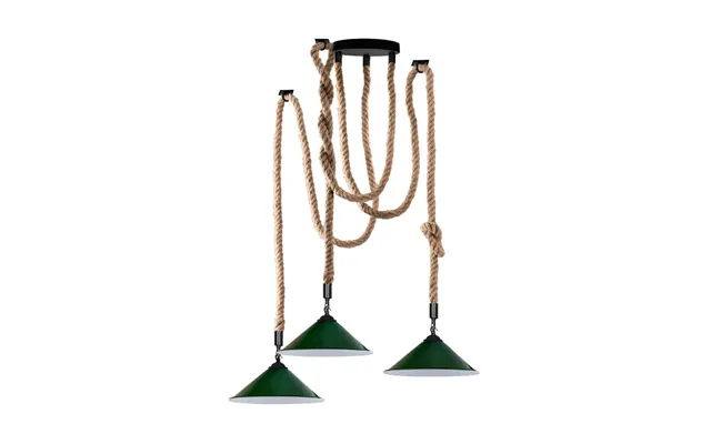 Industrial Pendant Light Retro Vintage Chandelier Hemp Rope Ceiling Spider - Without Bulb product image