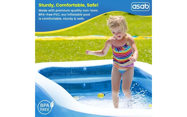 Jilong Rectangular Inflatable Pool - Fun In The Sun With Led Option