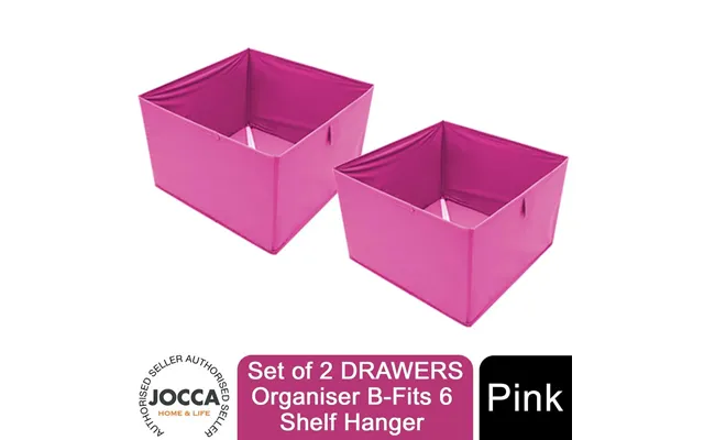 Jocca Set Of 2 Drawers Sustainable Storage Organiser - Fits 6 Shelf Hanger