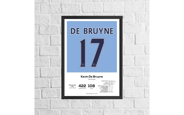 Kevin De Bruyne Legend Stats Print - A4
