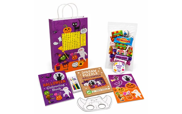 Kids Themed Party Bags Optional 150g Sweets - Halloween Party Bags Included