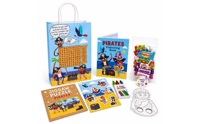 Kids Themed Party Bags Optional 150g Sweets - Pirate Party Bags Included