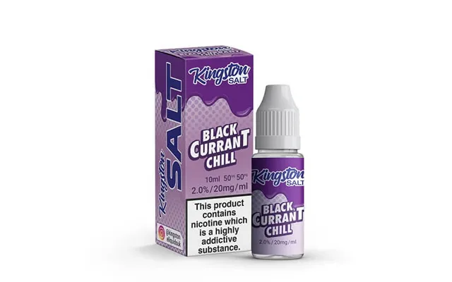 Kingston 10mg Nicotine Strengt Nic Salt 10ml Bottle Size - Blackcurrant Chill