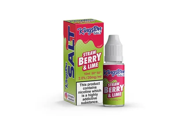 Kingston 10mg Nicotine Strengt Nic Salt 10ml Bottle Size - Strawberry Lime