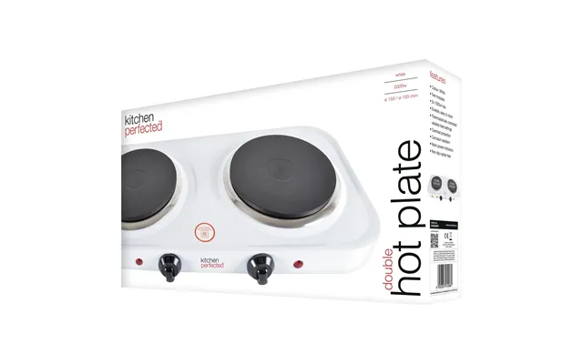 Kitchen Perfected Double Hot Plate E4202wh- White