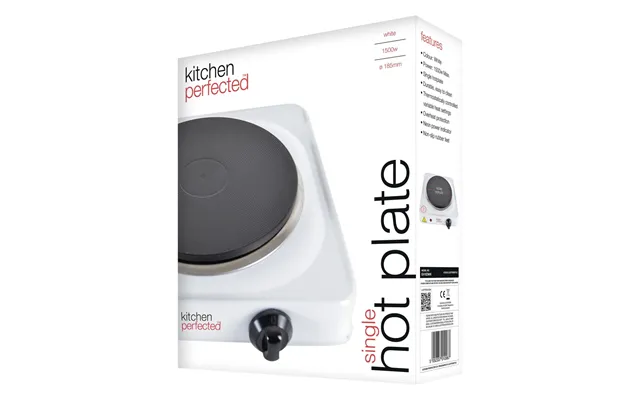 Kitchenperfected 1500w Single Hotplate - White