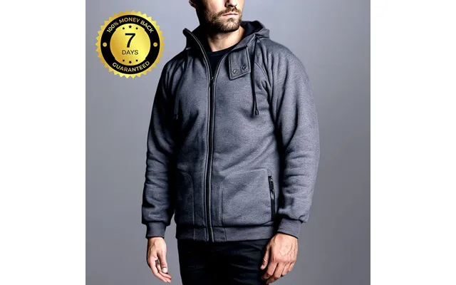 Knife Resistant Anti Slash Hooded Top In Grey - Xxxlarge