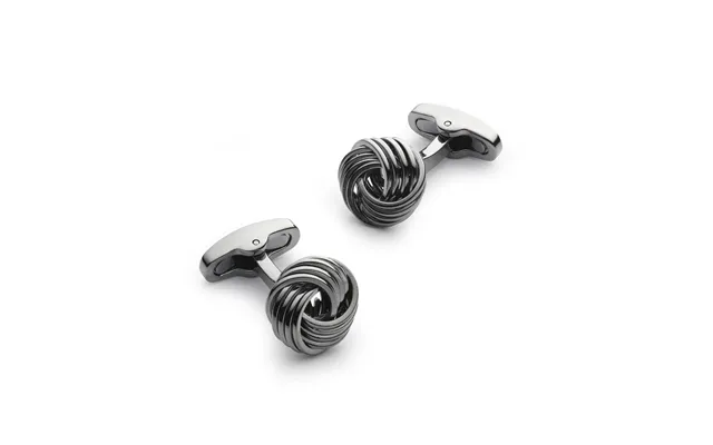 Knot Cufflinks In Gunmetal