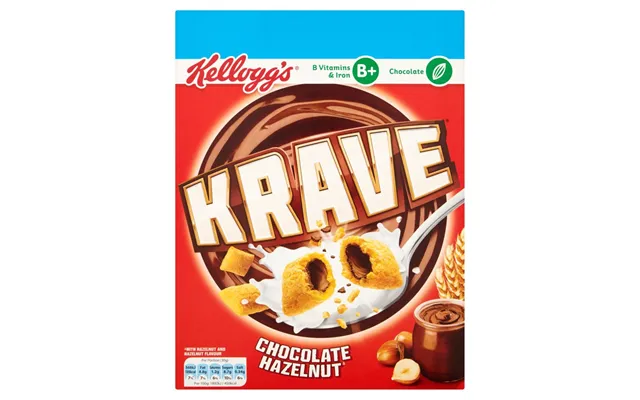 Krave Chocolate Hazelnut Flavour Cereal Pmp 410g Case Of 6