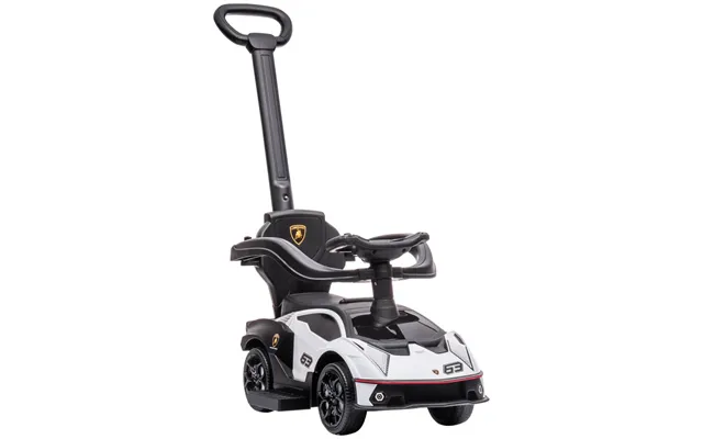 Lamborghini 2 In 1 Baby Ride On Push Car Toddler Push Along Car - White