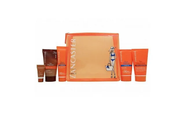 Lancaster Sun Care Gift Set 50ml Velvet Body Milk Spf30 50ml After Sun Tan Maximizer 3ml Face Bronzer Spf15 50ml Pre Tan