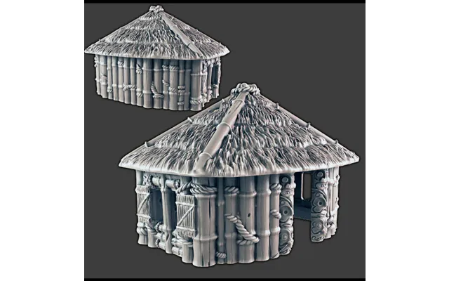 Large Bamboo Hut