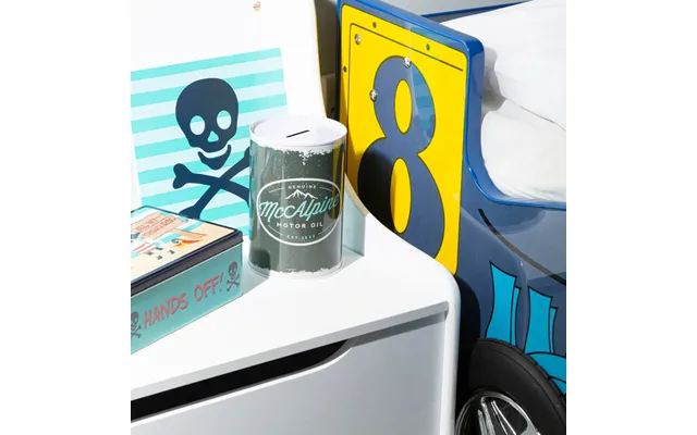 Large Money Tin Hot Rod