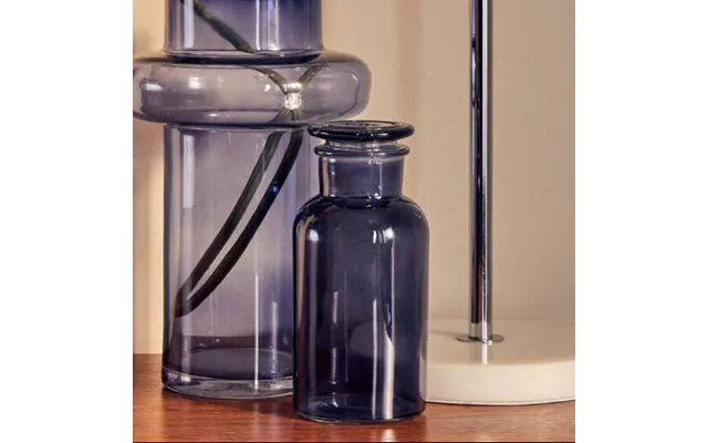 Large Smoke Grey Reagent Bottle Apothecary