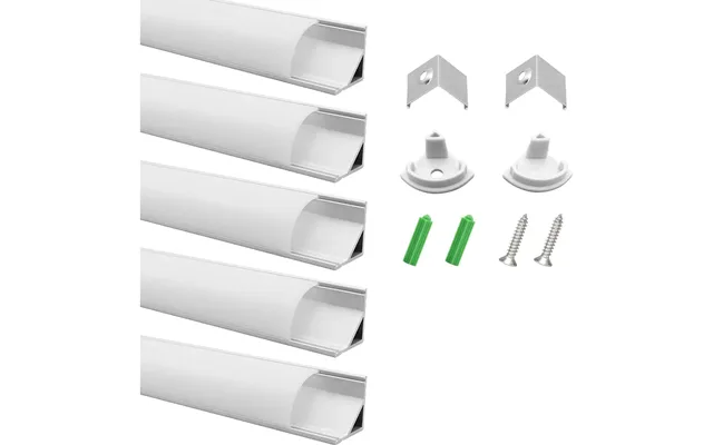 Led Aluminum Profile V Shape 3.3ft Silver Thicker Channel 5 Pack Lightingwill