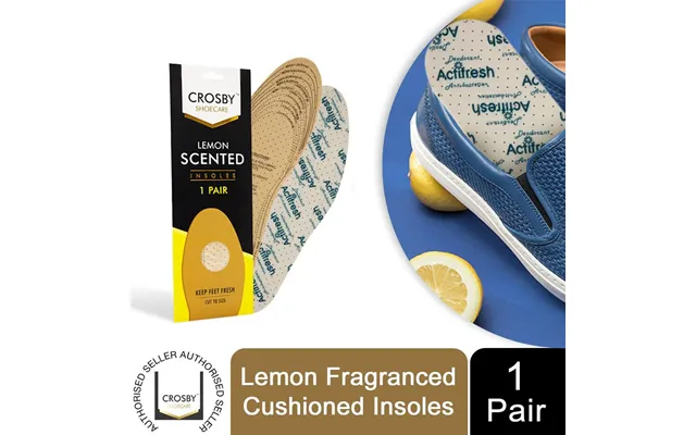 Lemon-scented Foot Insoles For Boots Shoes - Unisex, Full-length, High-quality