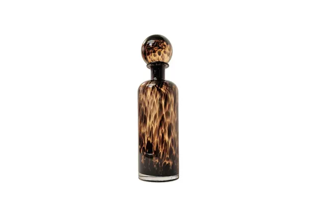 Leopard Design Glass Jar Or Bottle Style Ornament 40cm