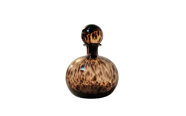 Leopard Design Round Glass Jar Or Bottle Ornament 27.5cm