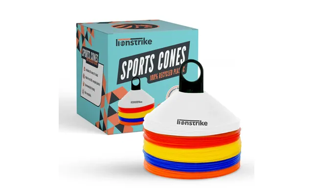 Lionstrike Football Sports Cones Set Made From 100% Recycled Plastic