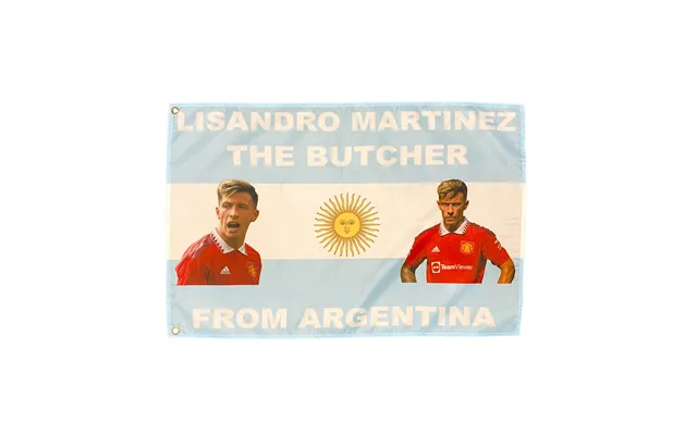 Lisandro Martinez The Butcher Of Manchester Argentina Flag - 3ft X 2ft 90cm X 60cm product image