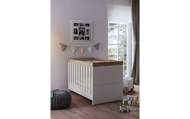 Little Acorns Burlington Cot Bed - Cashmere & Truffle Oak product image