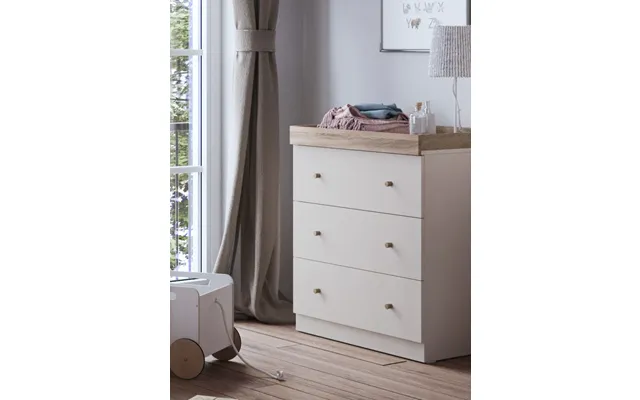 Little Acorns Burlington Dresser - Cashmere & Truffle Oak product image