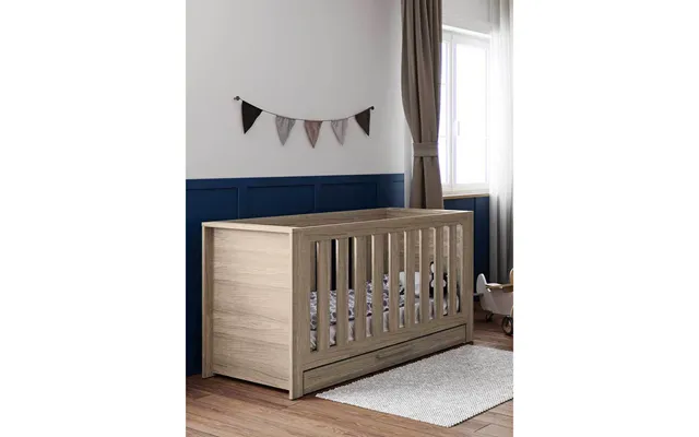 Little Acorns Ellesmere Cot Bed With Under Drawer - Grey Ash product image