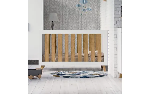 Little Acorns Siriana Cot Bed - White & Oak product image