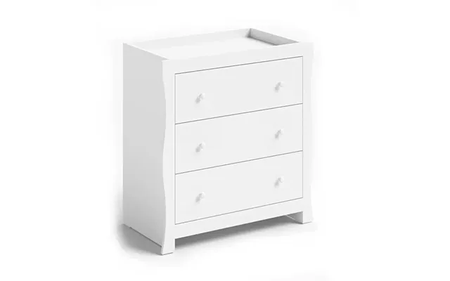 Little Acorns Traditional Sleigh Dresser - White product image
